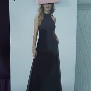 Bridesmaid or Formal Size 18 Eggplant Chiffon Dress